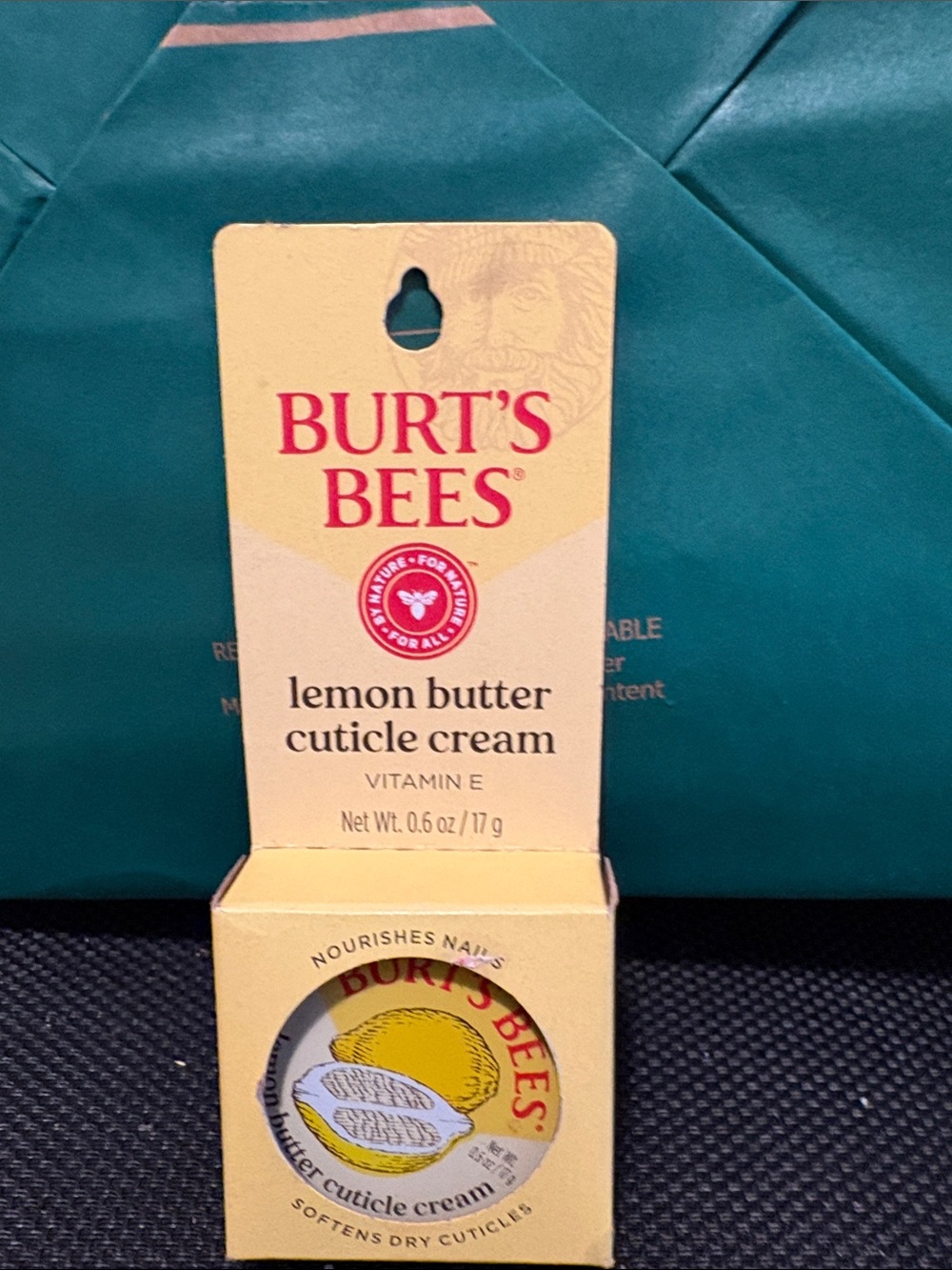 Burt's Bees Lemon Butter Cuticle Cream - Yellow & Red Accents